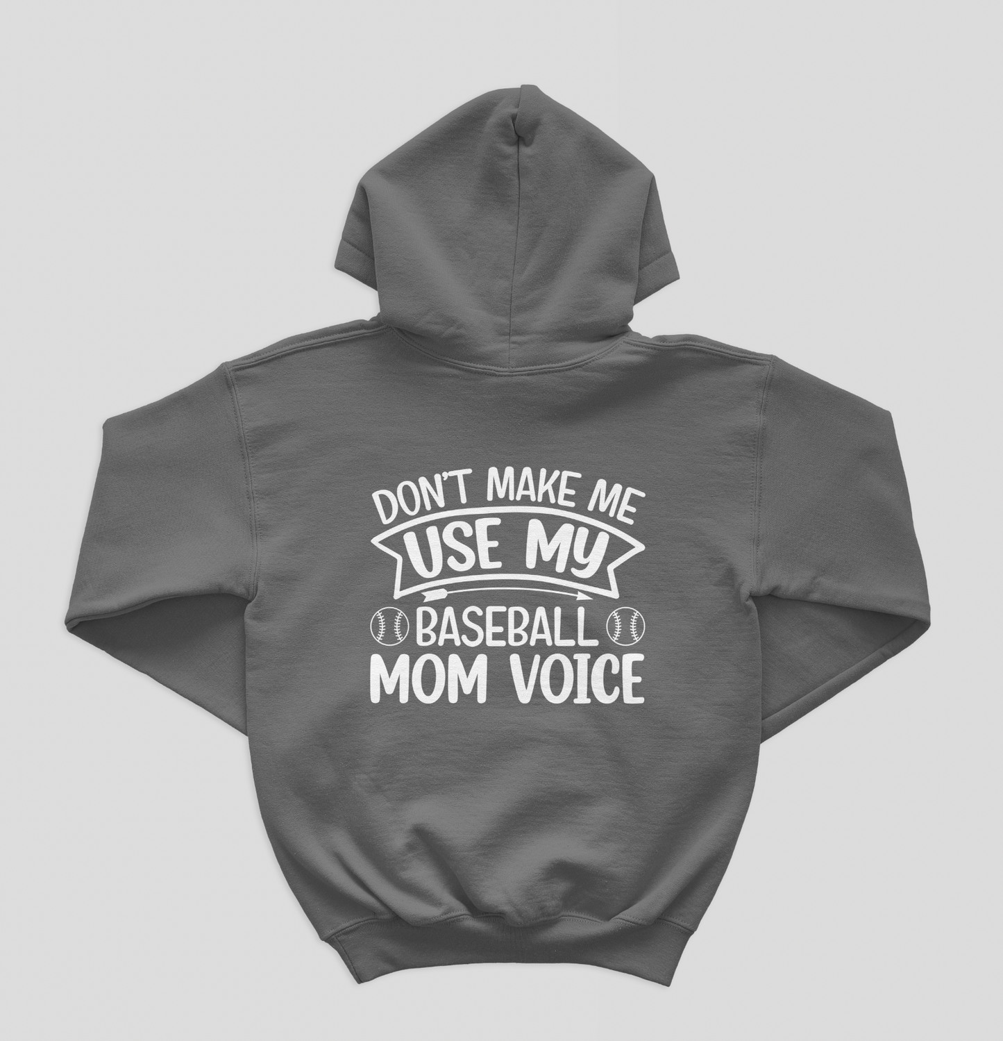 Baseball Mom Voice Hoodie