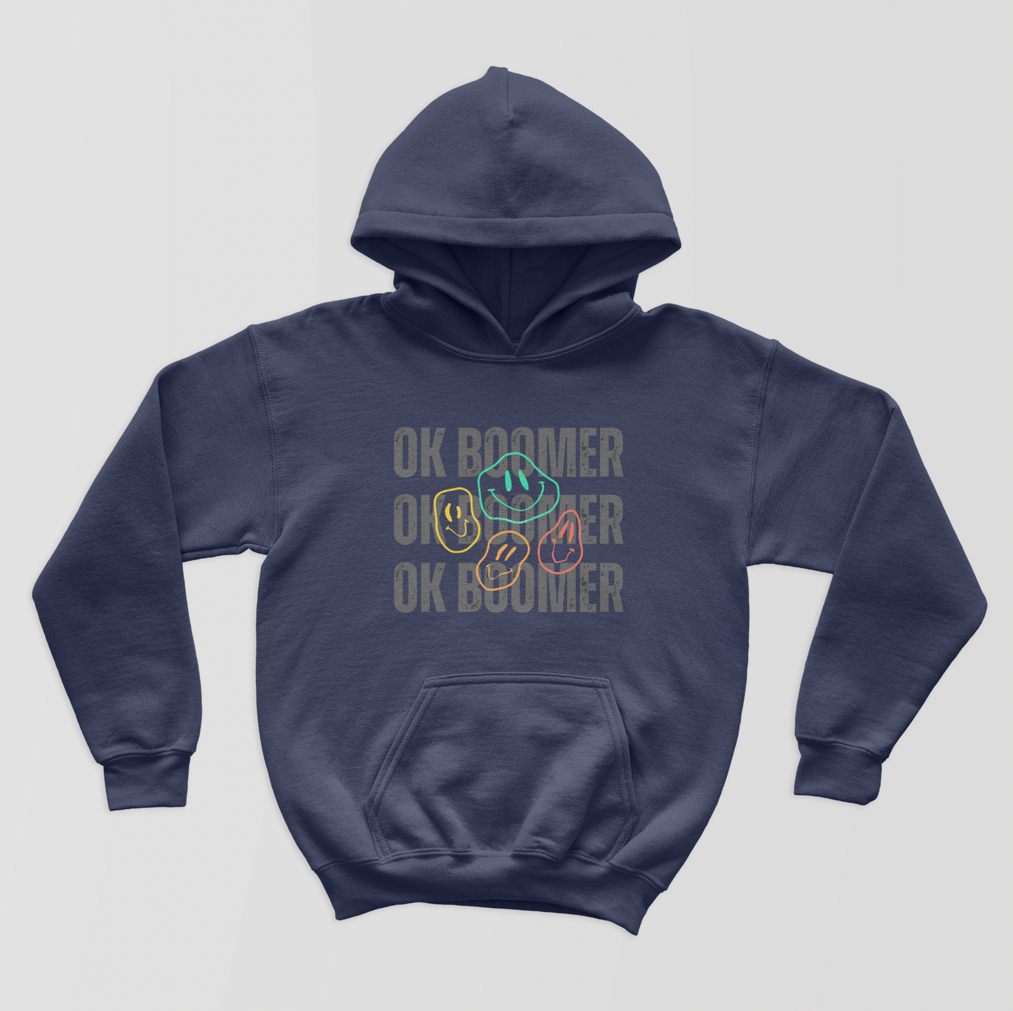 Ok Boomer Smiley Hoodie