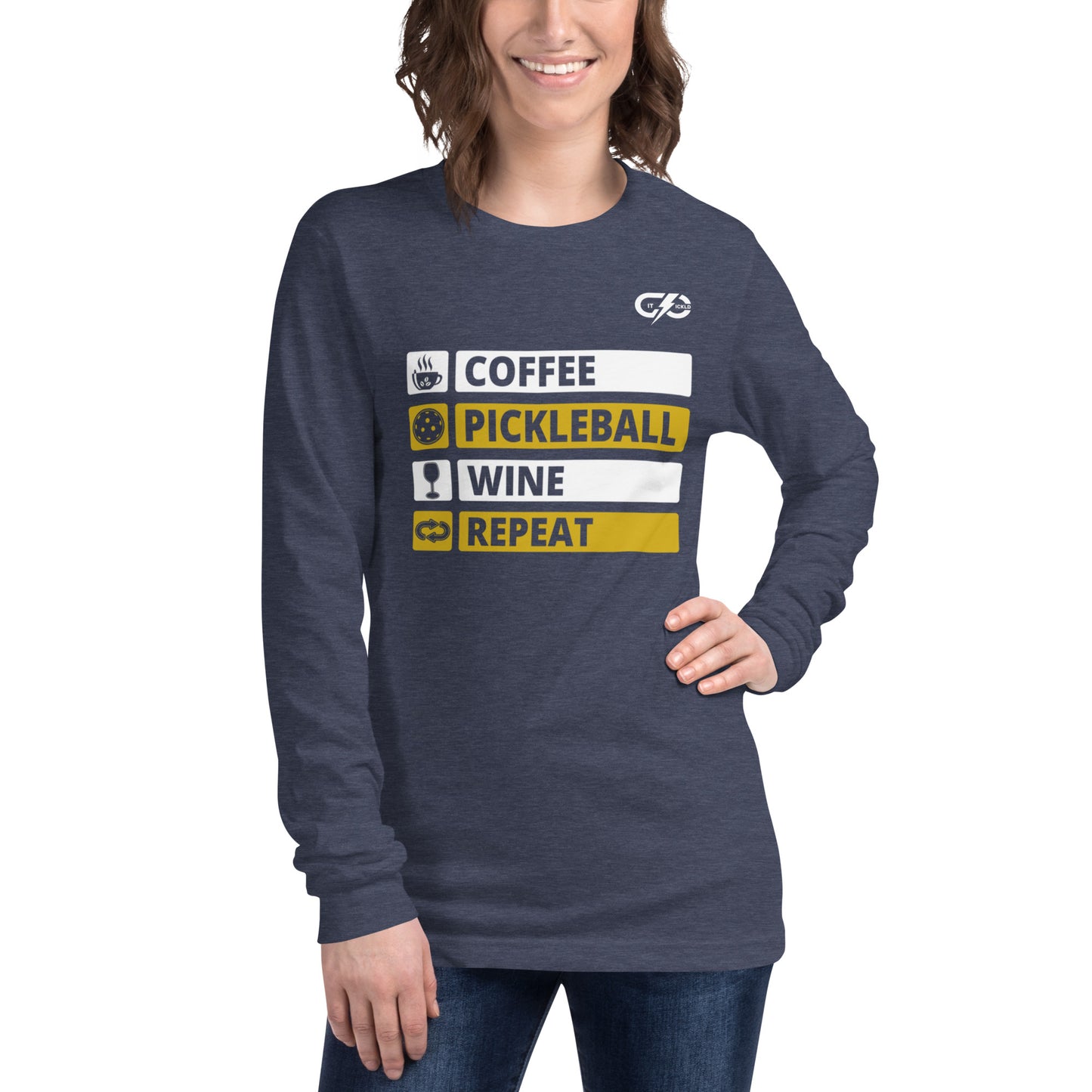 Coffee Wine Unisex Long Sleeve Tee